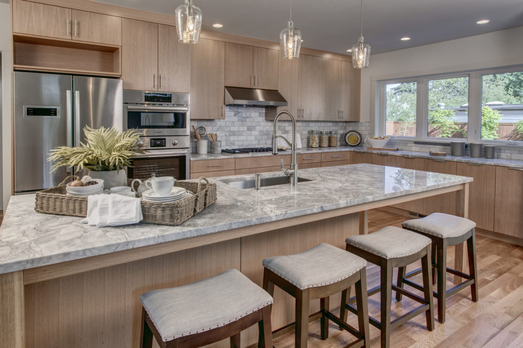 Modern New Construction kitchen marble