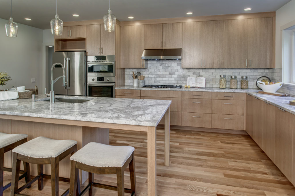 Modern New Construction kitchen rift white oak