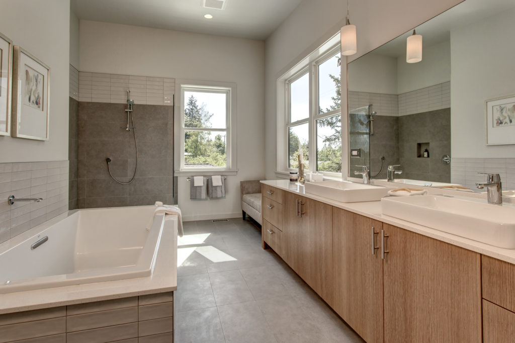 Modern New Construction bath