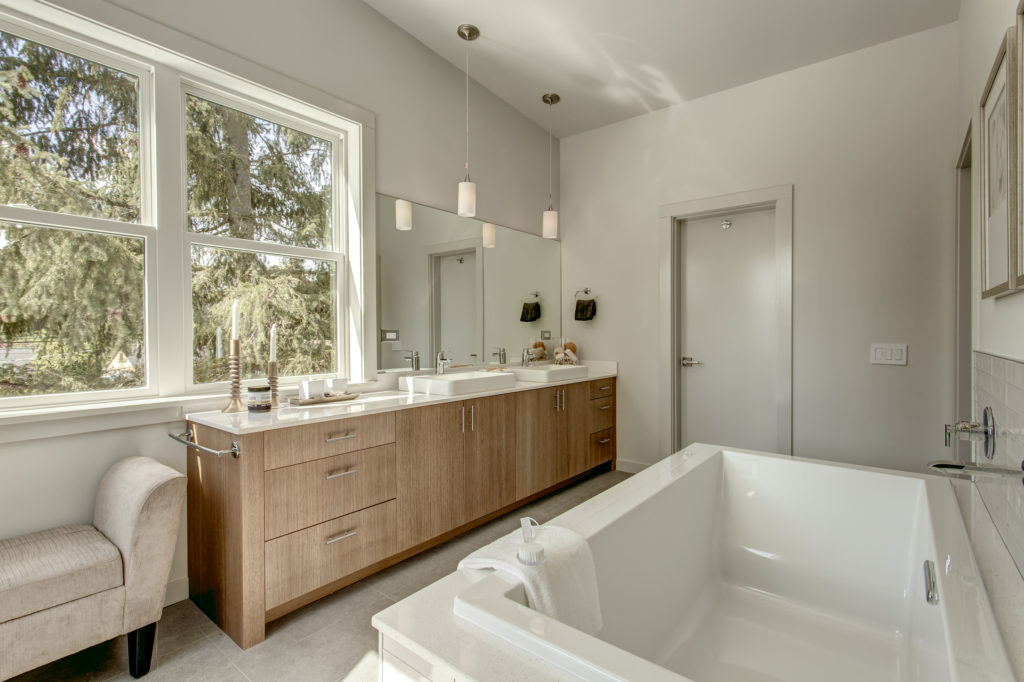 Modern New Construction Master Bath